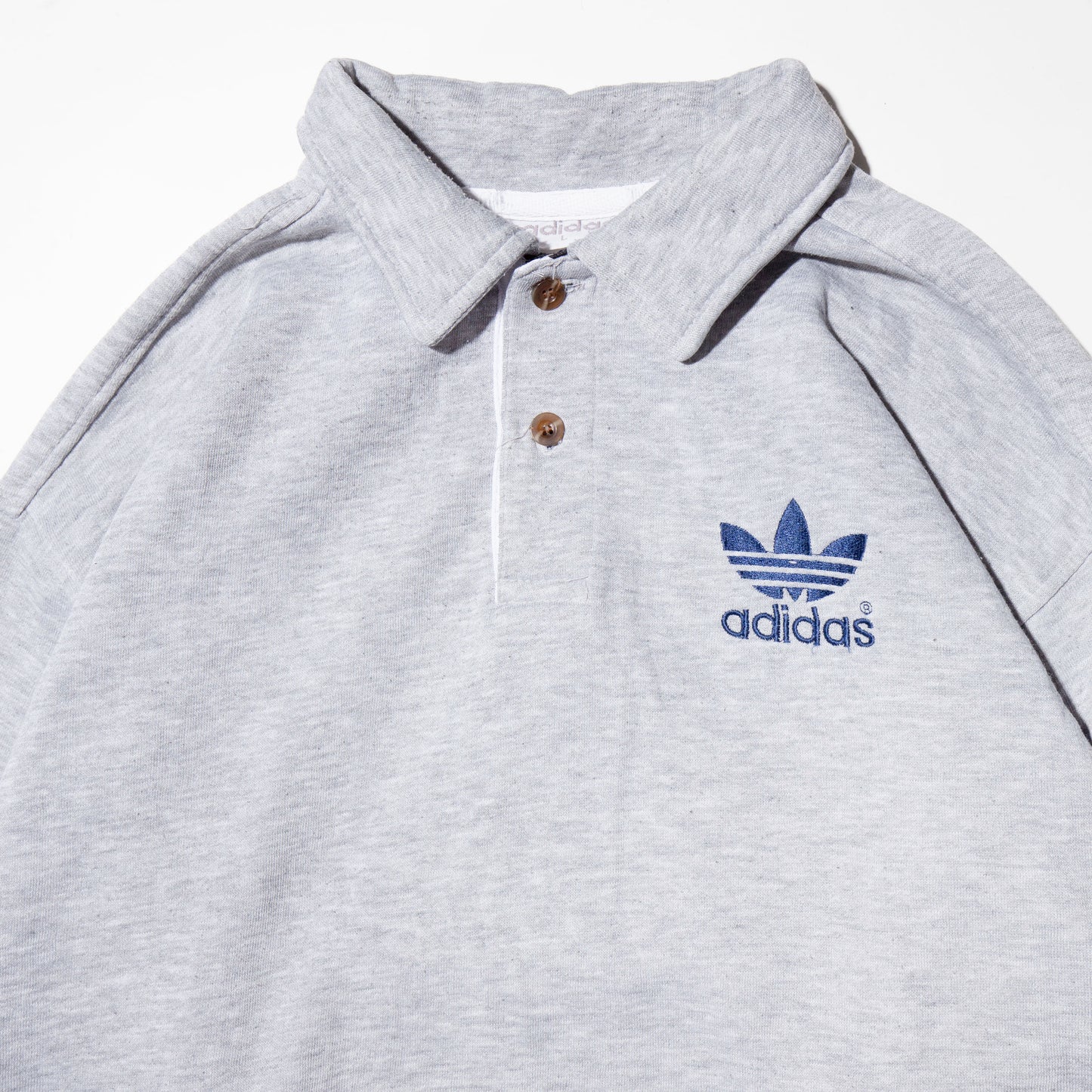 vintage 90's adidas equipment/trefoil polo sweat