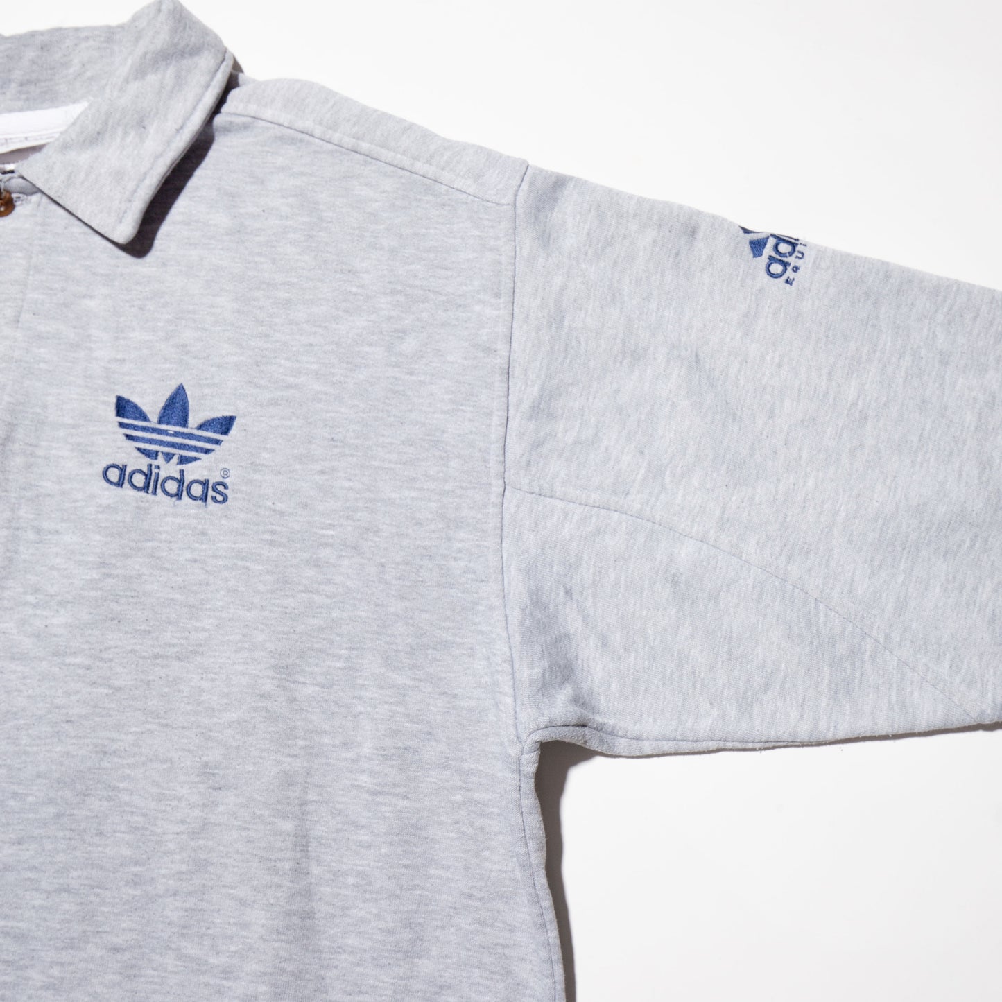 vintage 90's adidas equipment/trefoil polo sweat