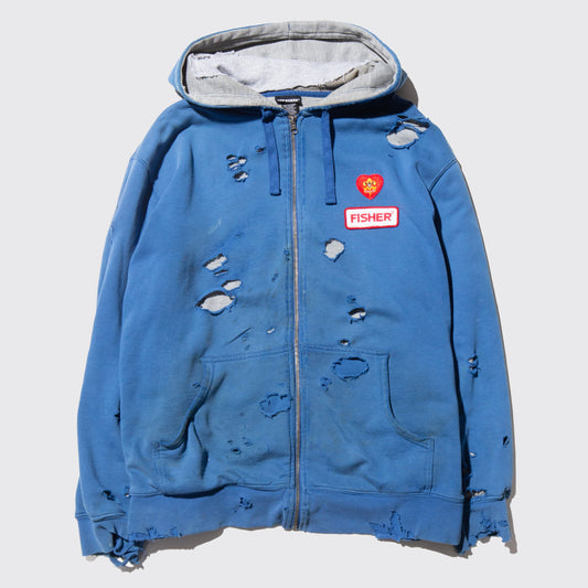 vintage broken hoodie with liner
