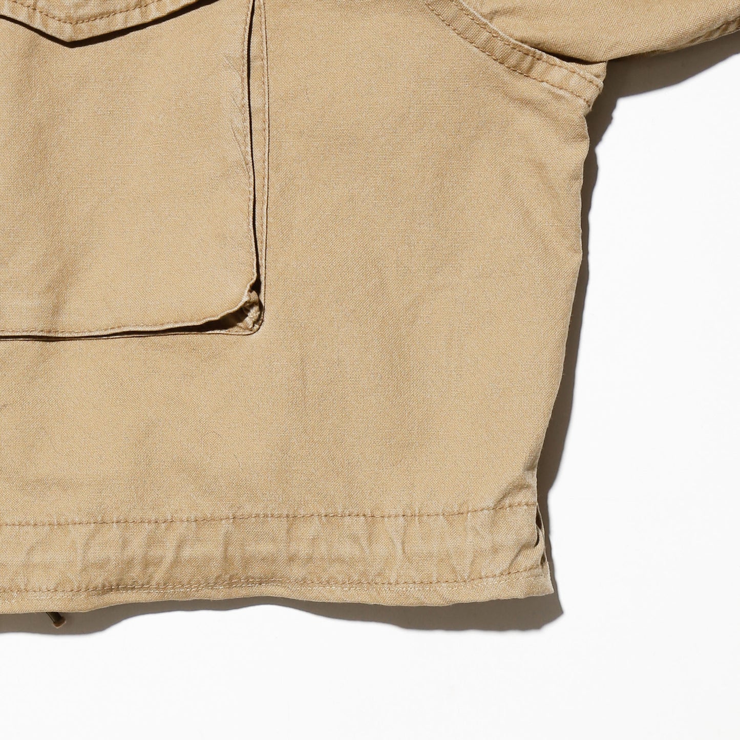 vintage fur collar cropped field jacket