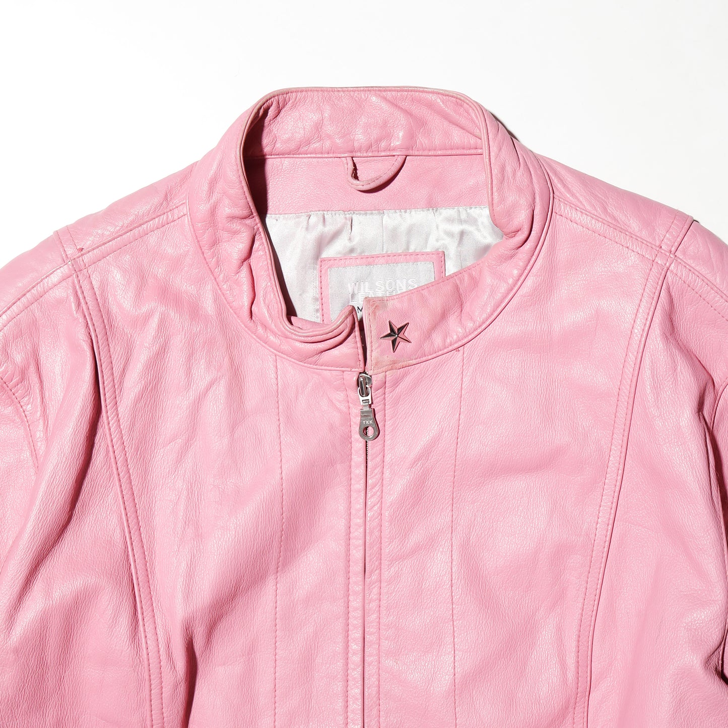 vintage mymelody emblem motorcycle leather jacket