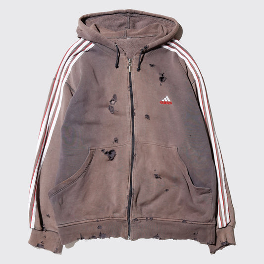 *one-off 00's adidas broken hoodie