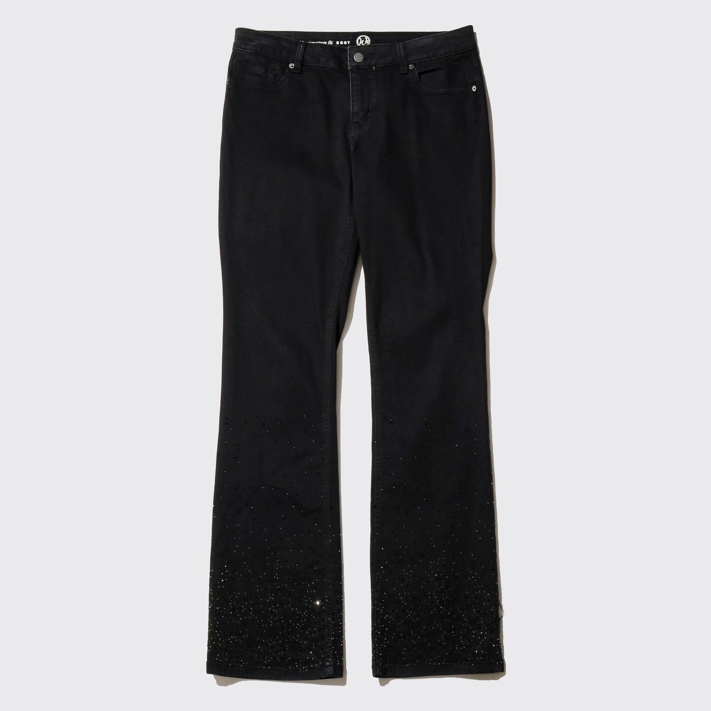 vintage low rise shinny flare jeans