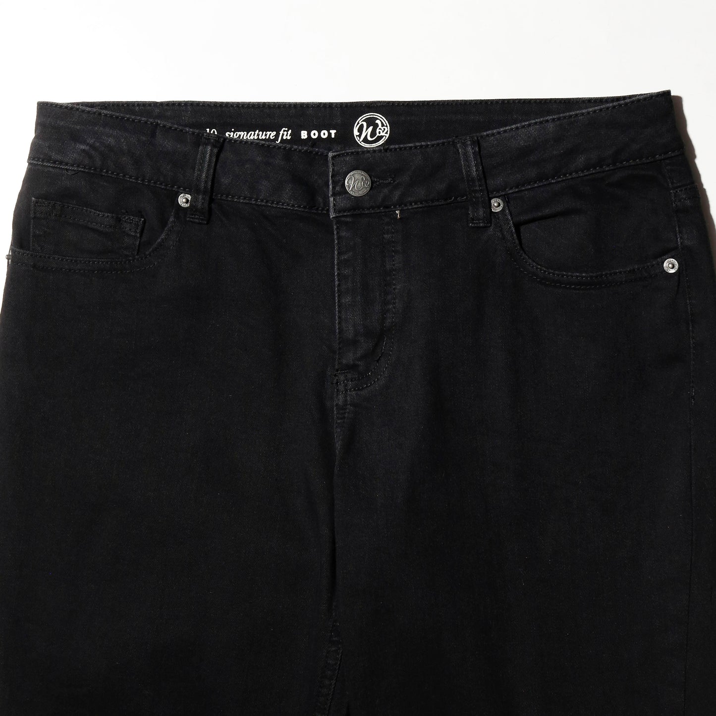 vintage low rise shinny flare jeans