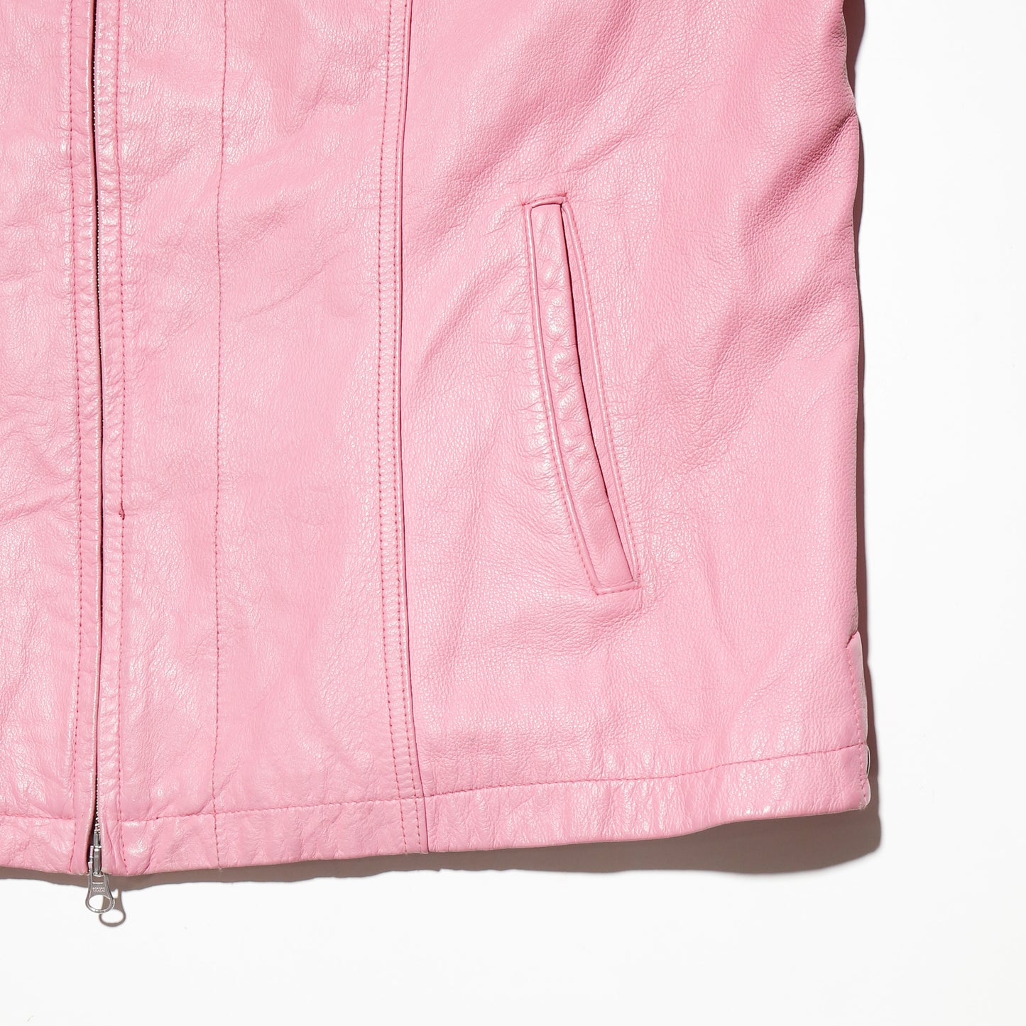 vintage mymelody emblem motorcycle leather jacket