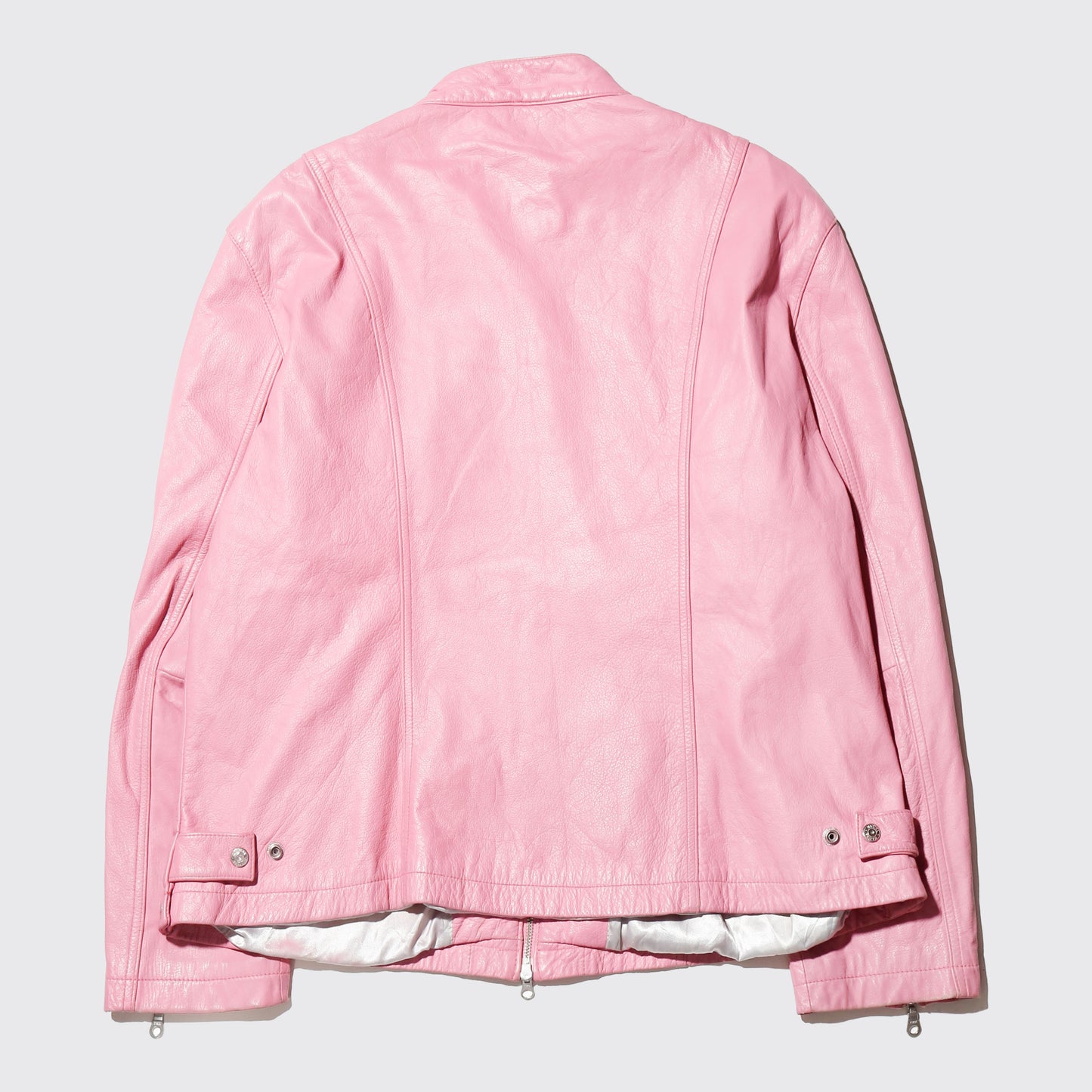 vintage mymelody emblem motorcycle leather jacket