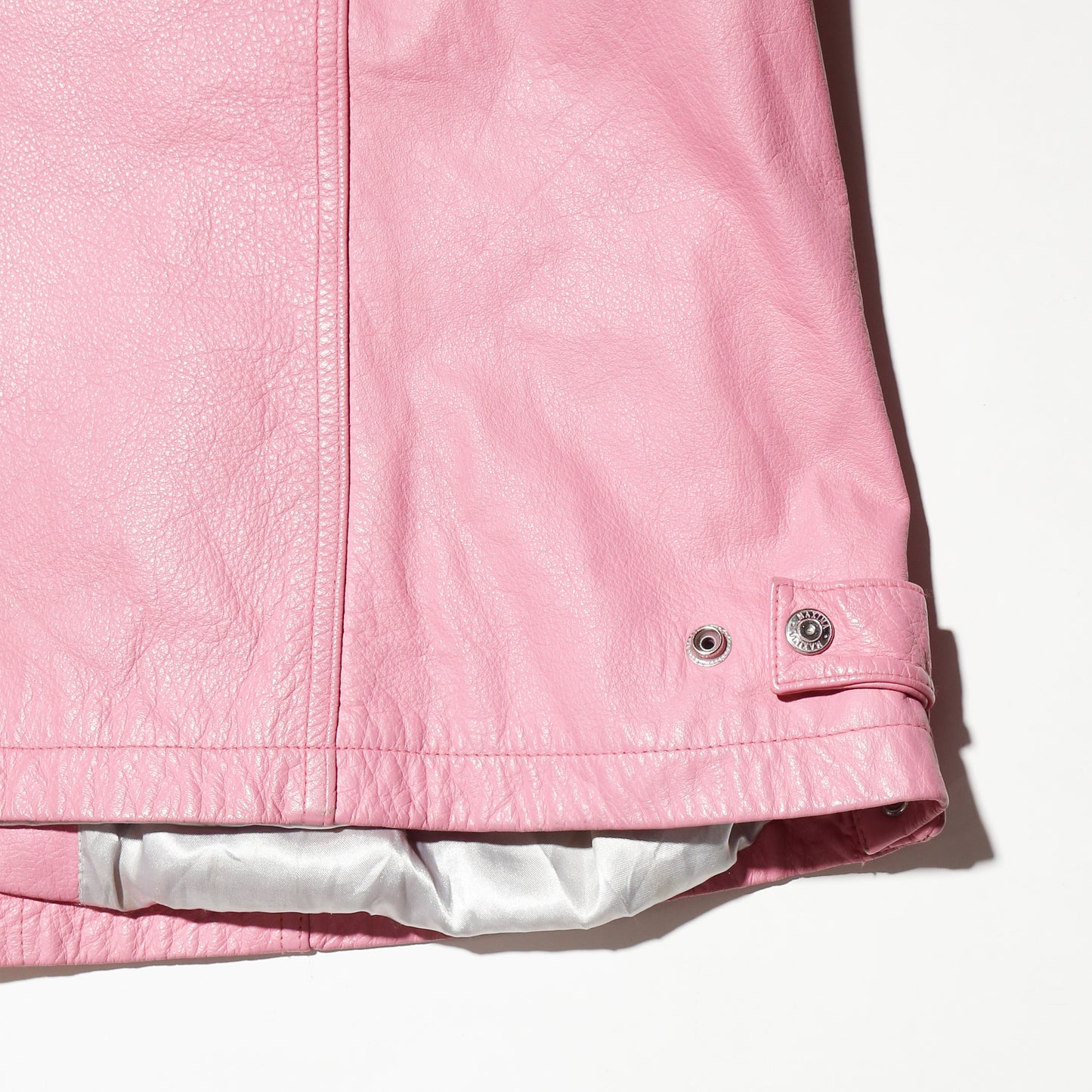 vintage mymelody emblem motorcycle leather jacket