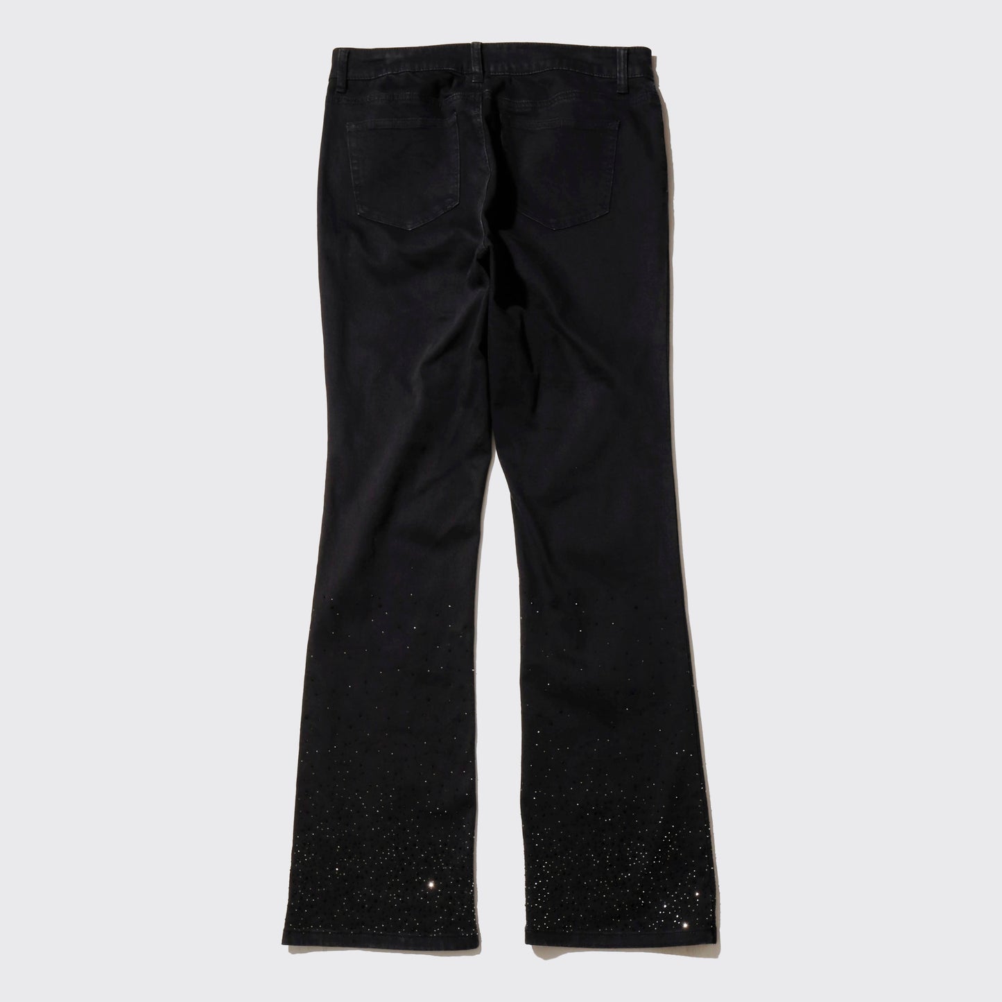 vintage low rise shinny flare jeans