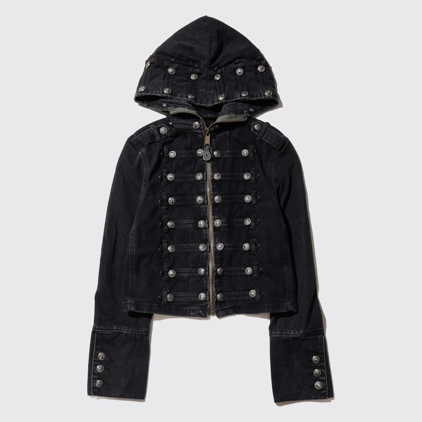 *one-off hooded napoleon jacket
