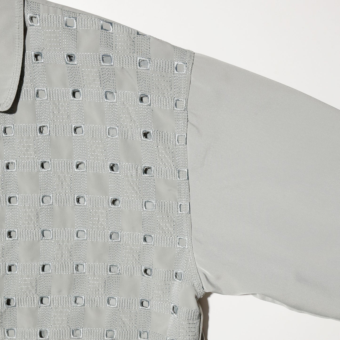 vintage hole zipped jacket