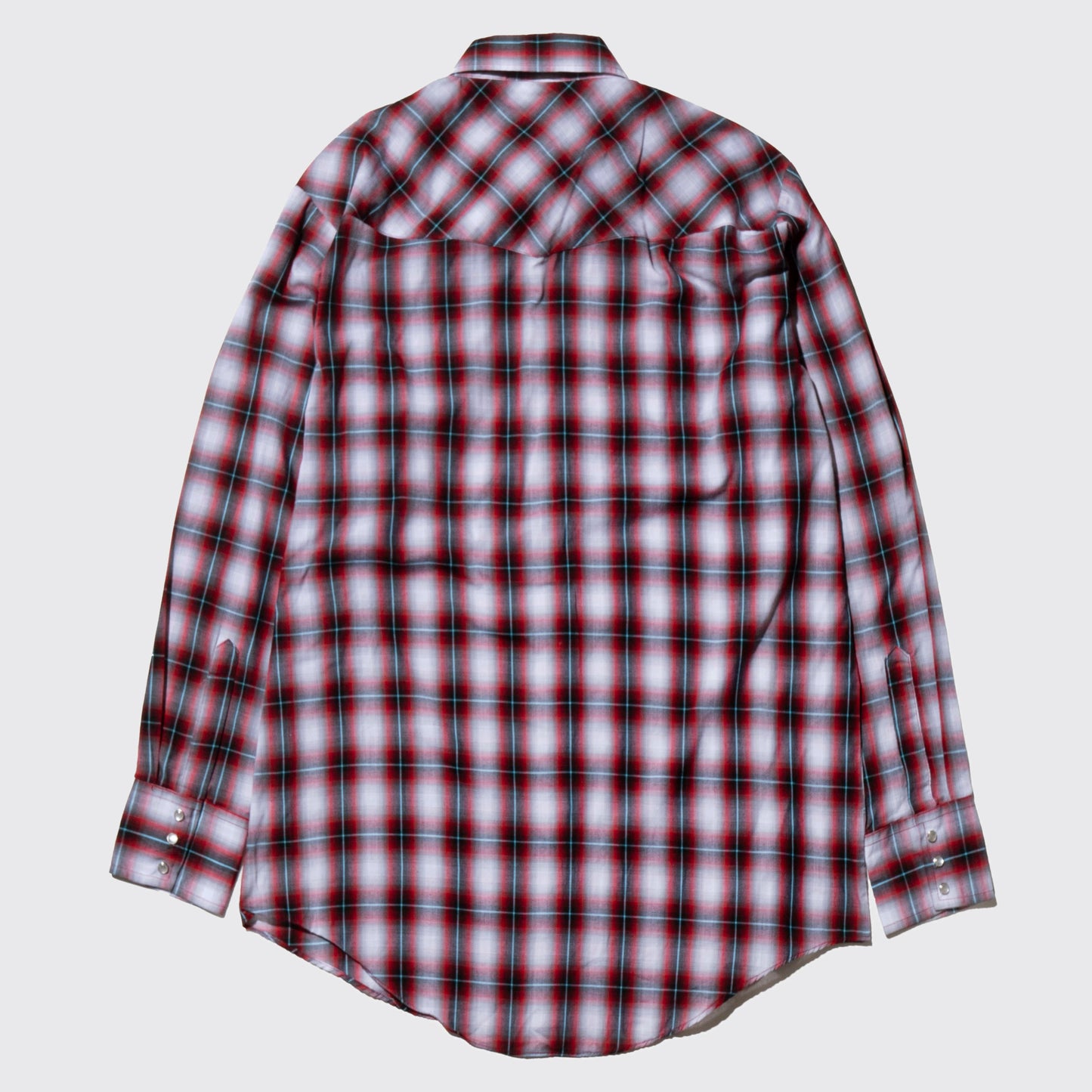 vintage ombre check western shirt