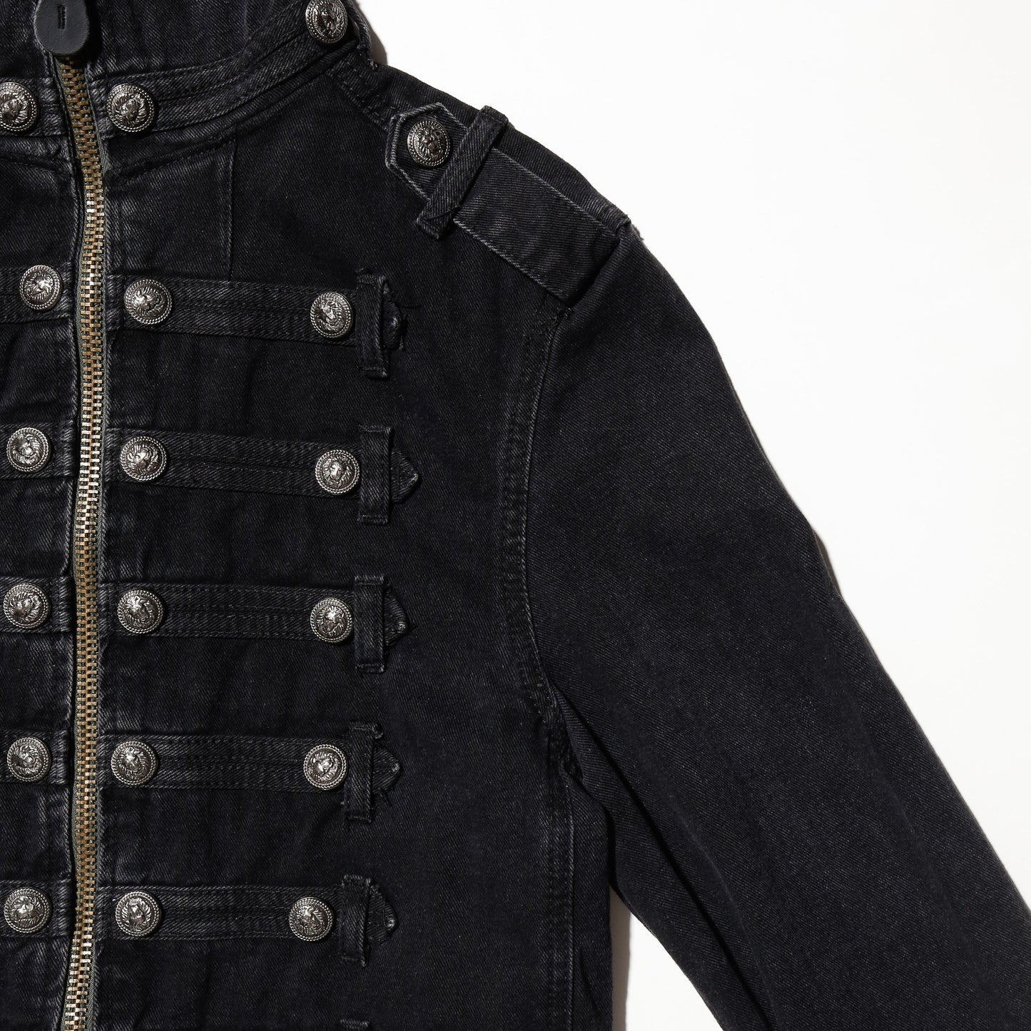 *one-off hooded napoleon jacket