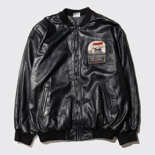 vintage "Motorradfahrer töten nicht - Sie werden" leather jacket