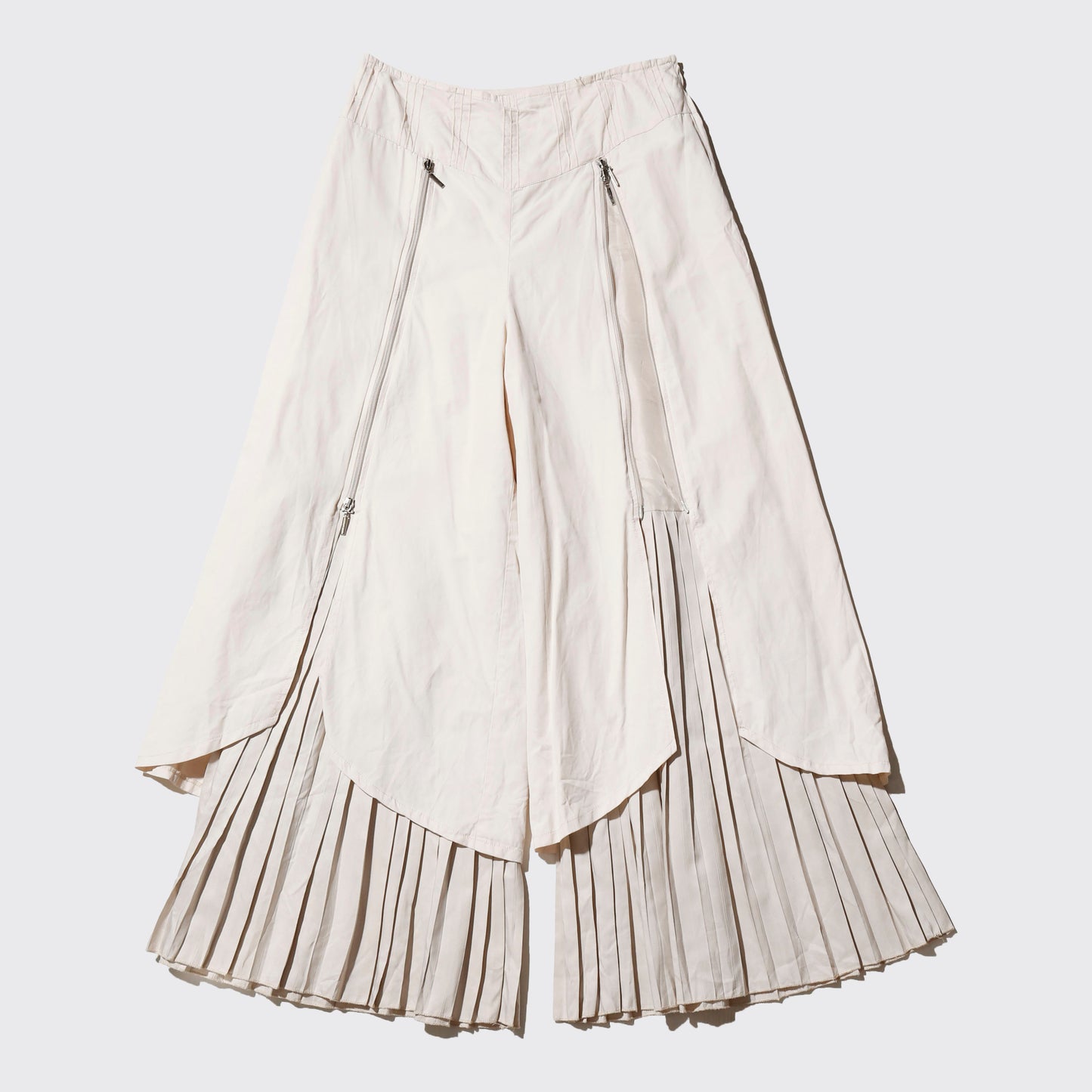 vintage euro layered pleats trousers