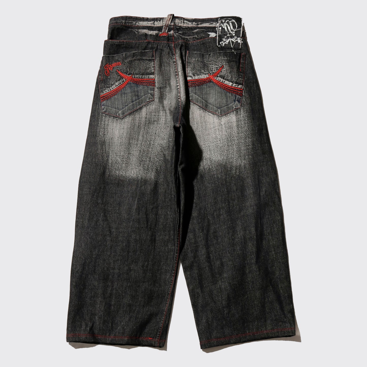vintage akademiks distressed baggy jeans, *resized