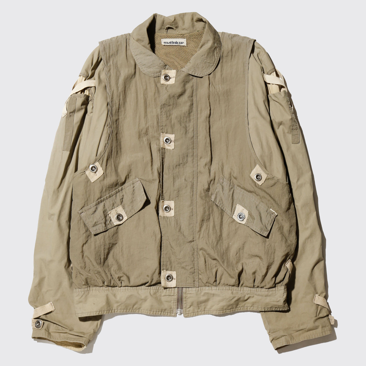 vintage techno aviator jacket