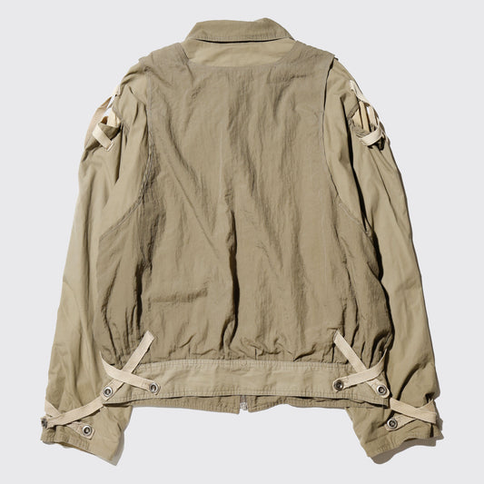 vintage techno aviator jacket