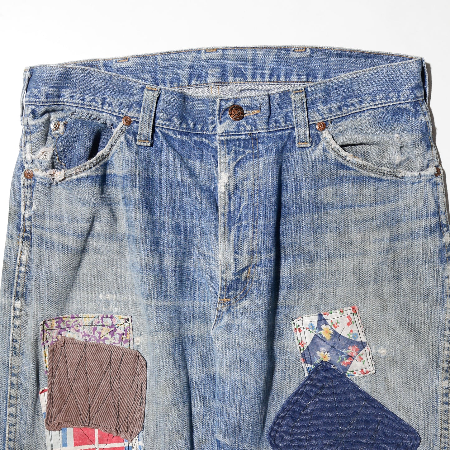 *one-off 70's repaired flare jeans