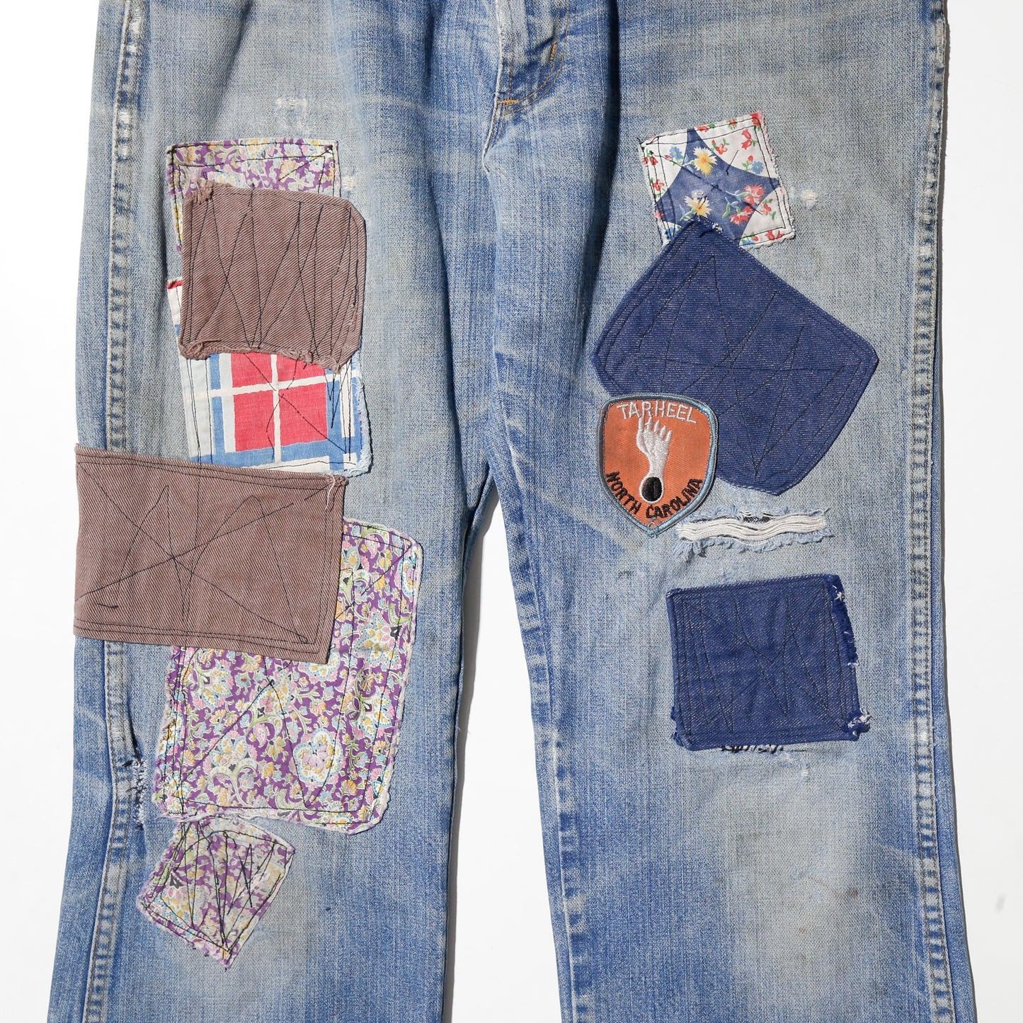 *one-off 70's repaired flare jeans