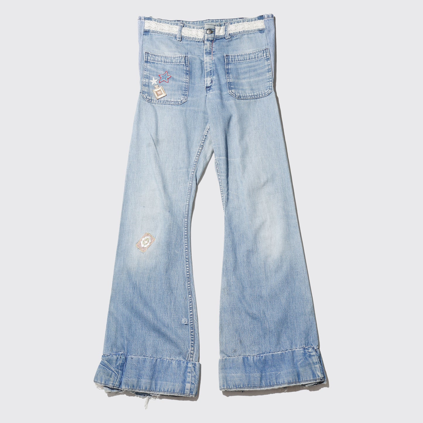 *one-off 70's booty custom sailor flare jeans