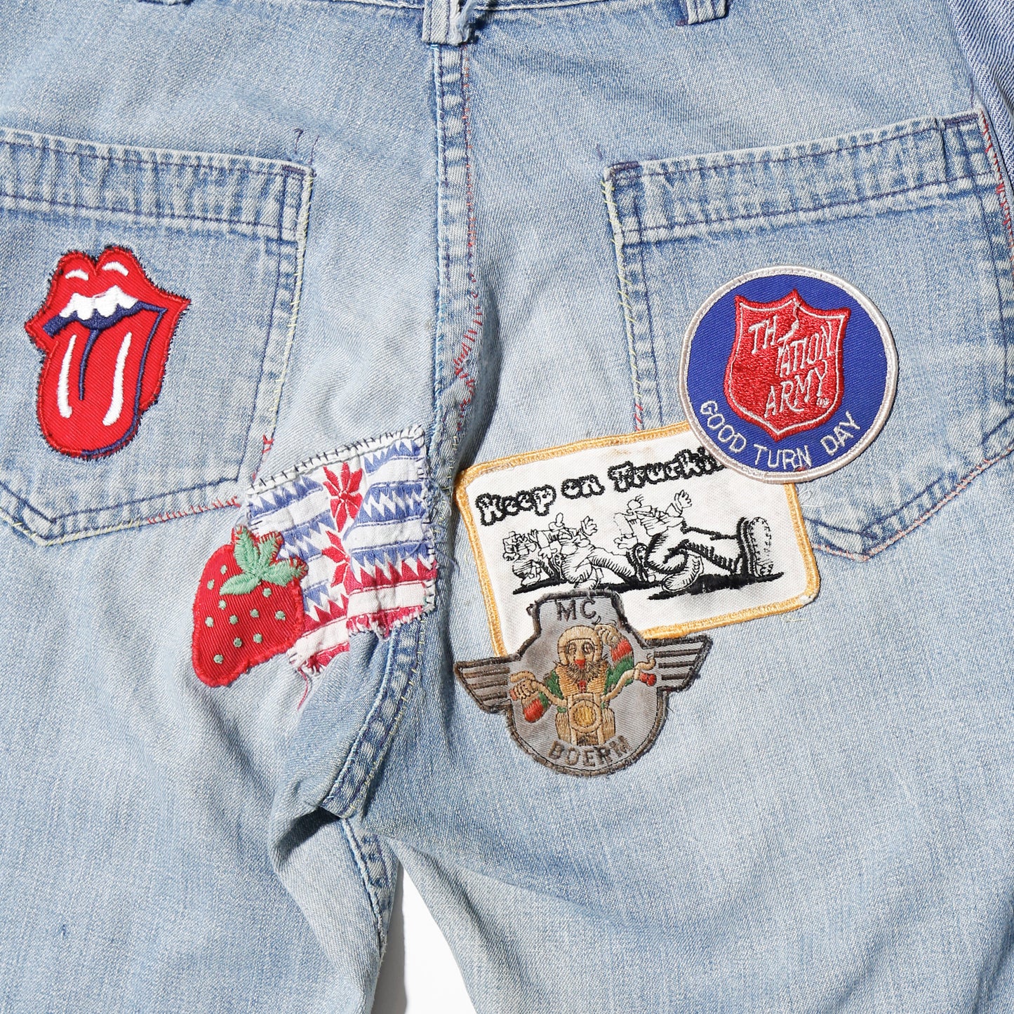 *one-off 70's booty custom sailor flare jeans