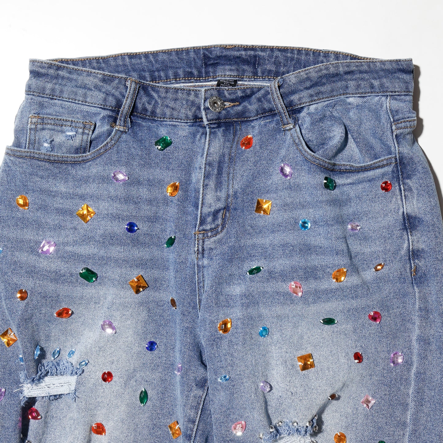 *one-off candy stone layered baggy jeans