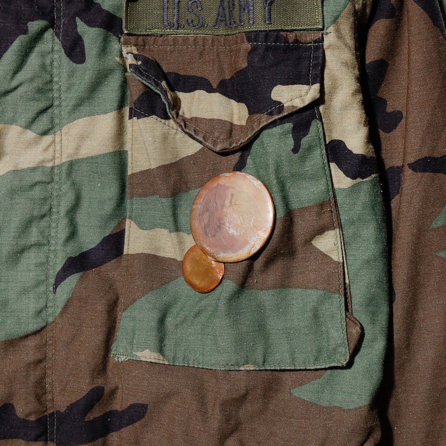 *one-off cropped field jacket , with hoodie/kapper badge