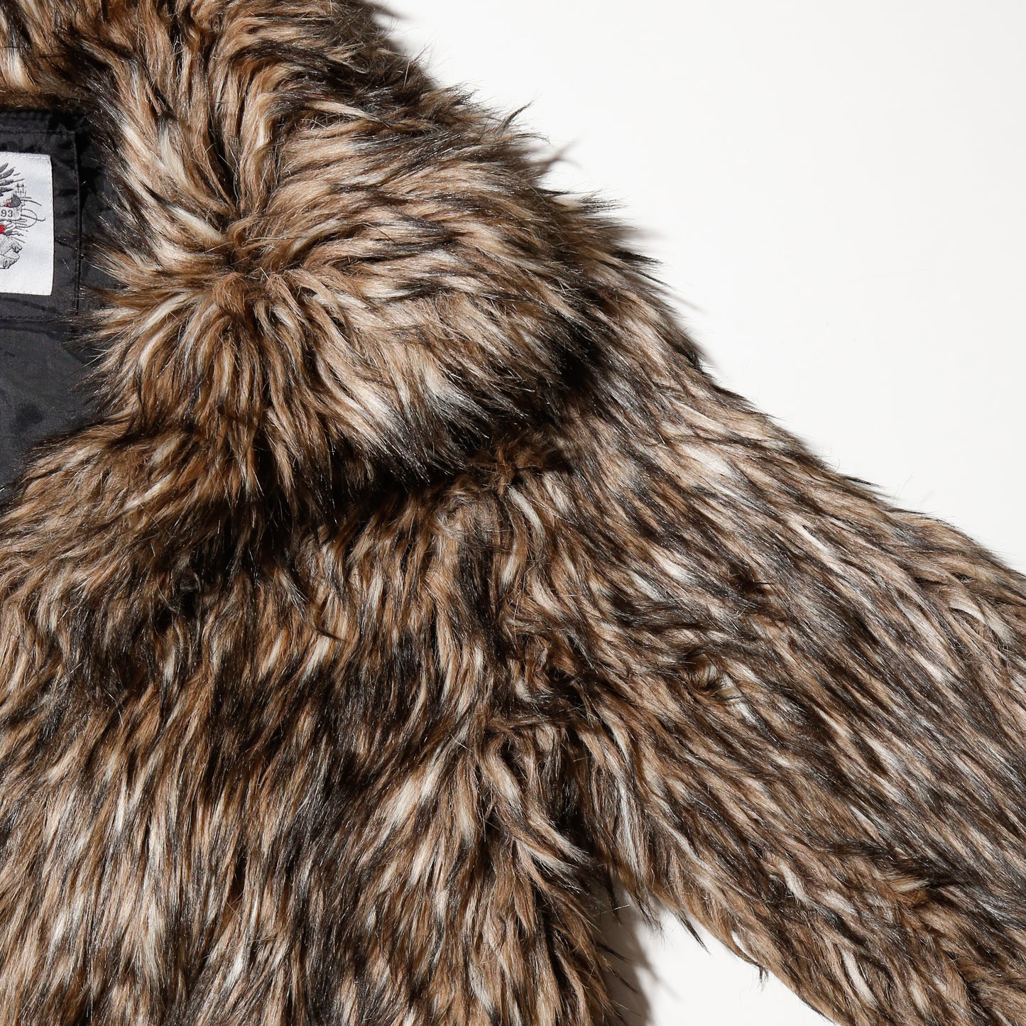 vintage cropped faux fur jacket