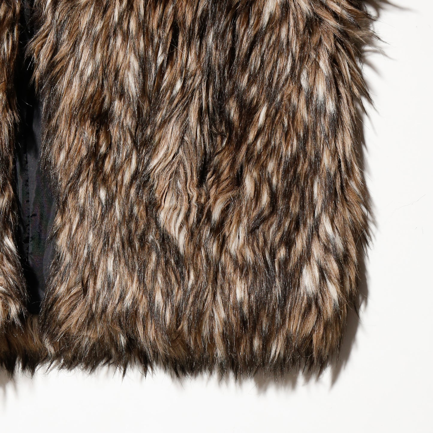 vintage cropped faux fur jacket