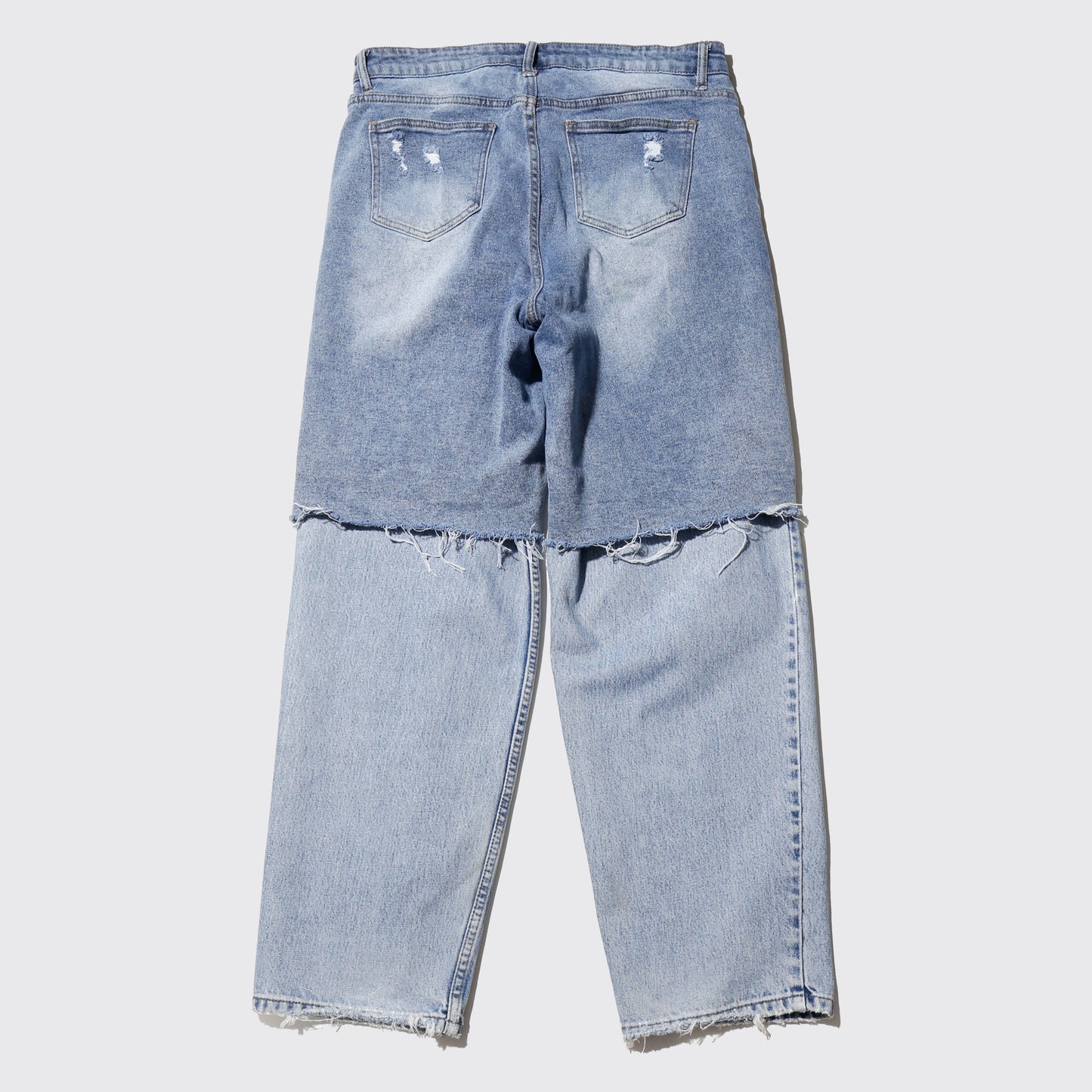 *one-off candy stone layered baggy jeans