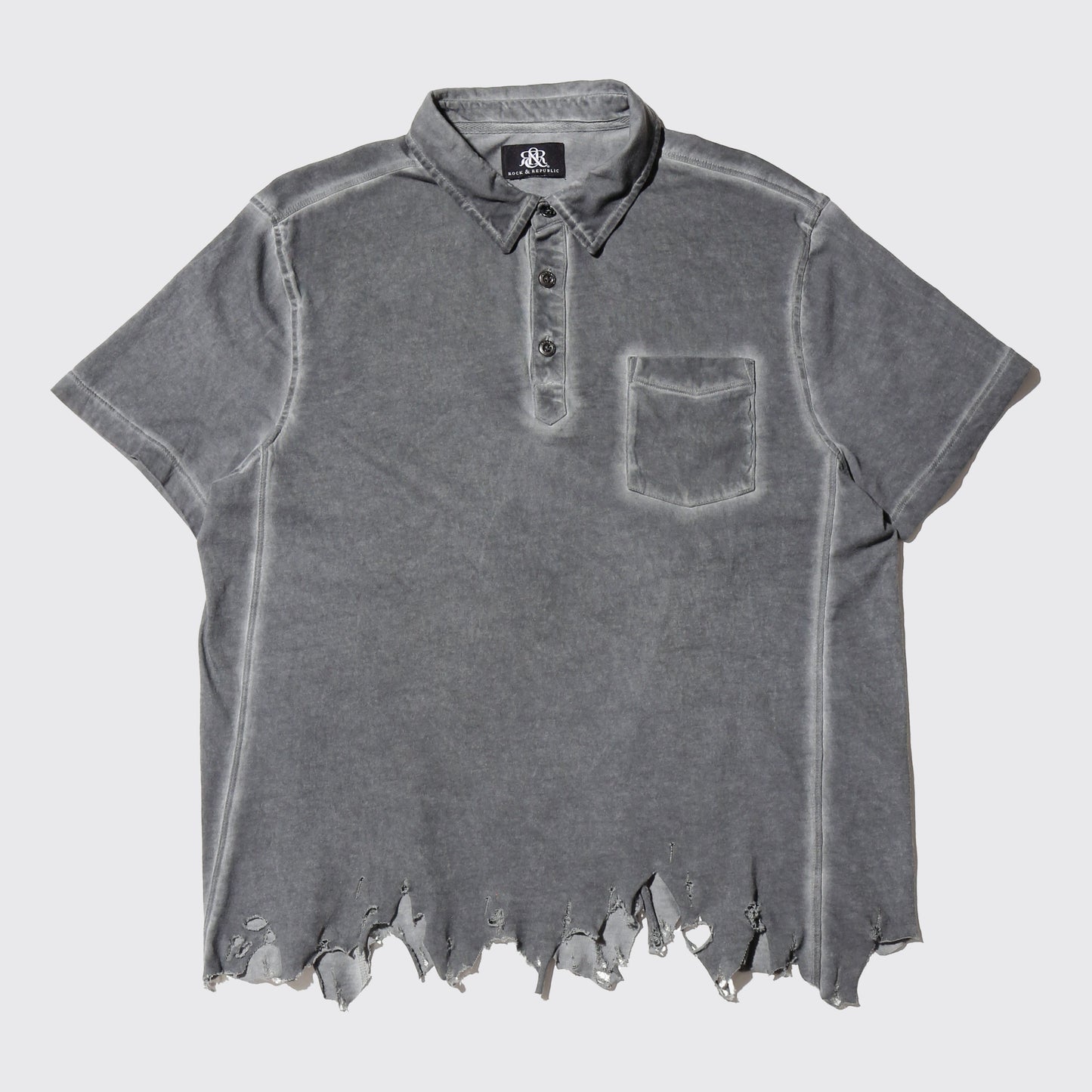 vintage acid broken polo h/s