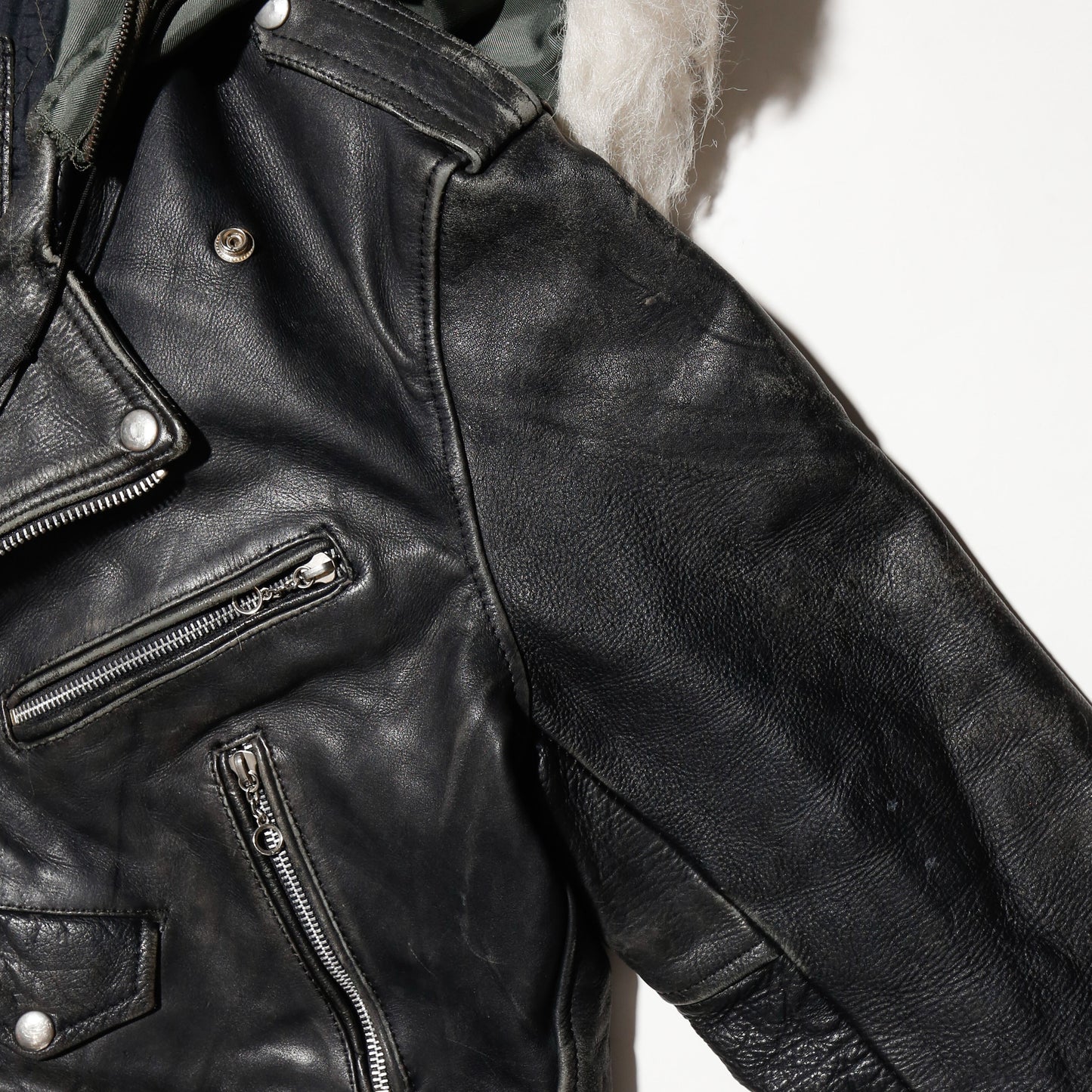 *one-off with hoodie riders jacket