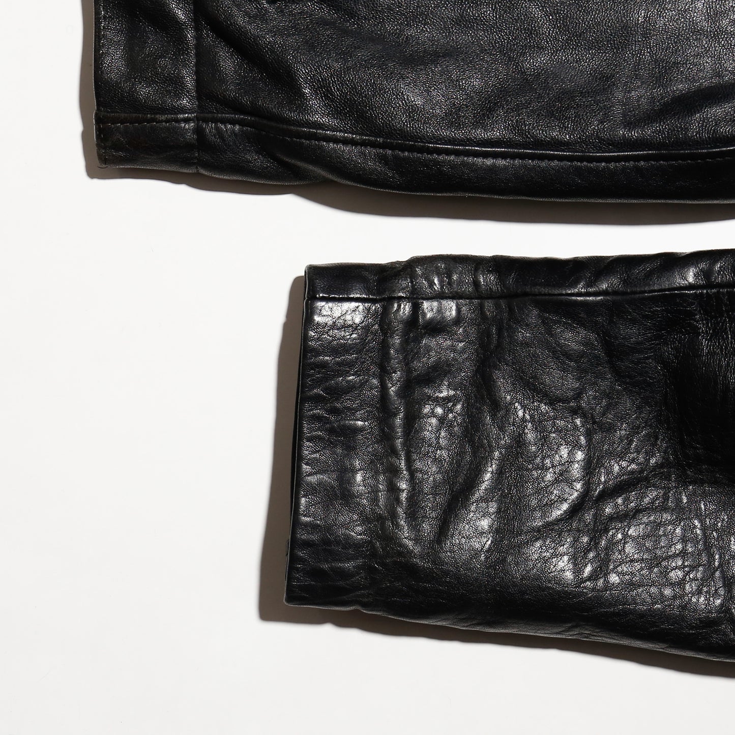 vintage french military leather jacket