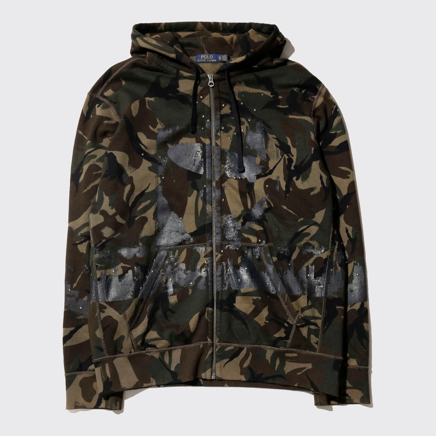 *one-off "the world is yours" hand screen hoodie