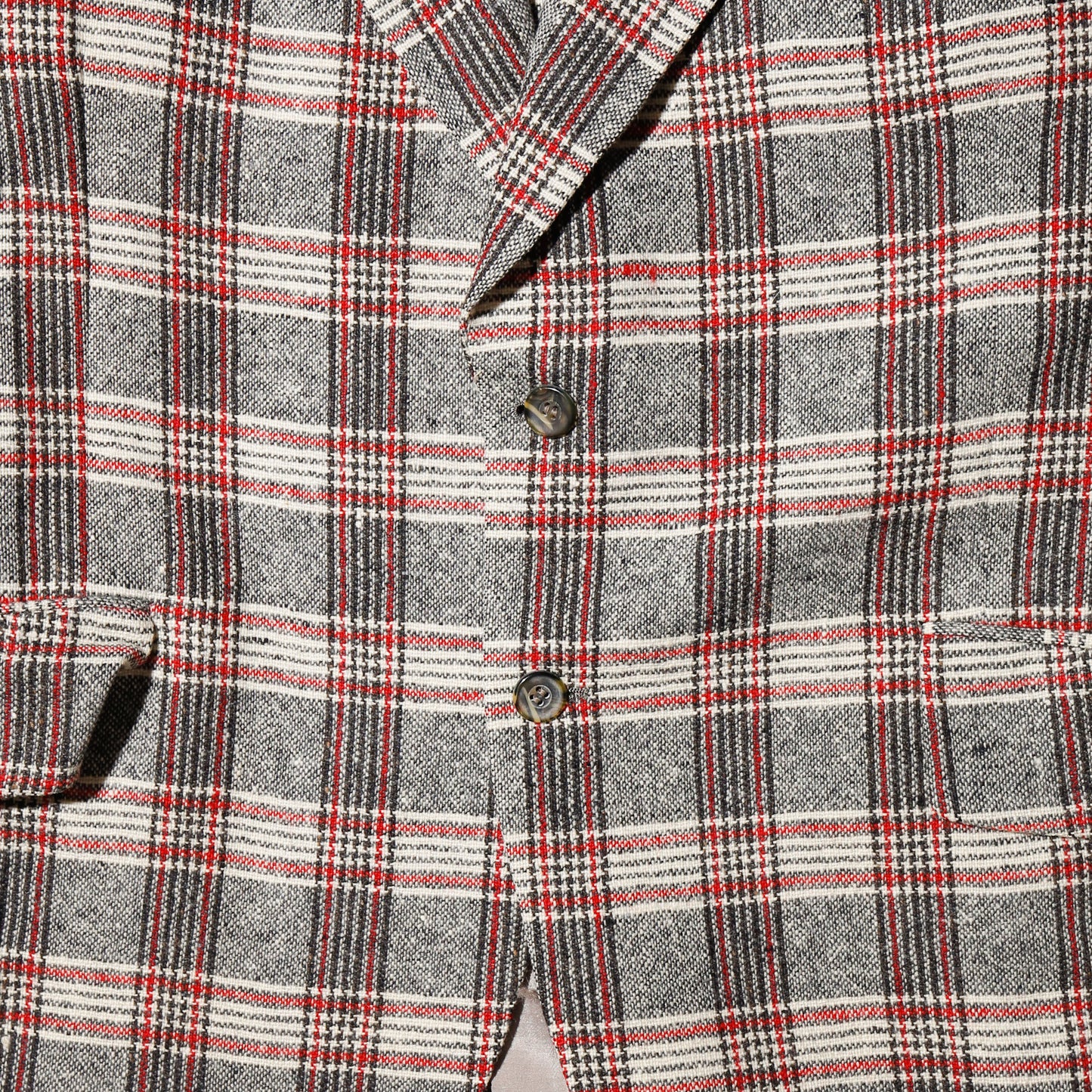 vintage 70's check flare set up