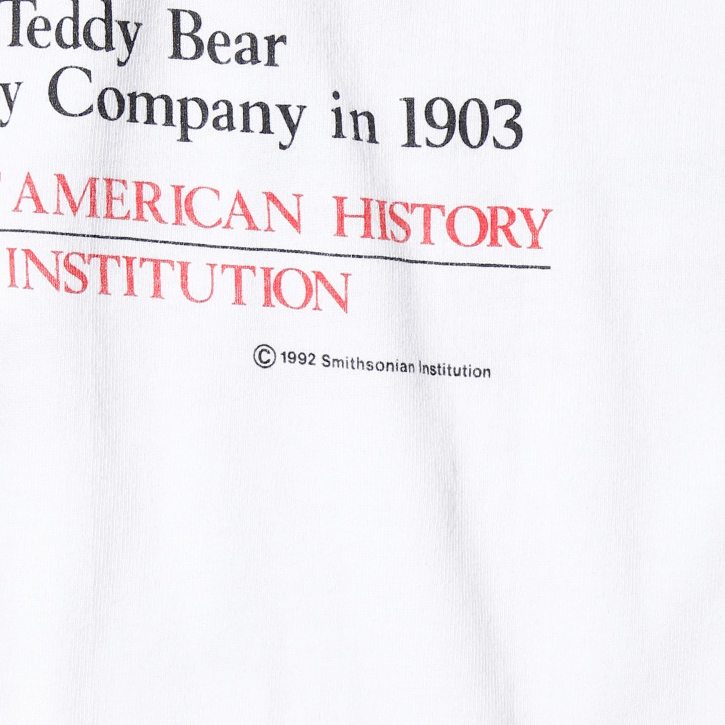 vintage 1992’s Smithsonian Institution teddy bear t-shirt