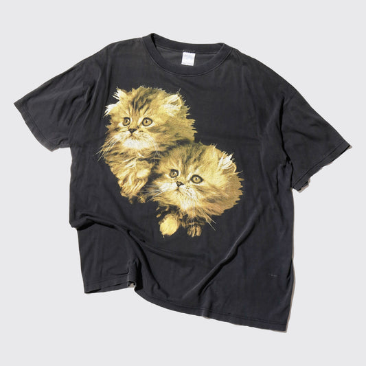 vintage 90's twin cats t-shirt