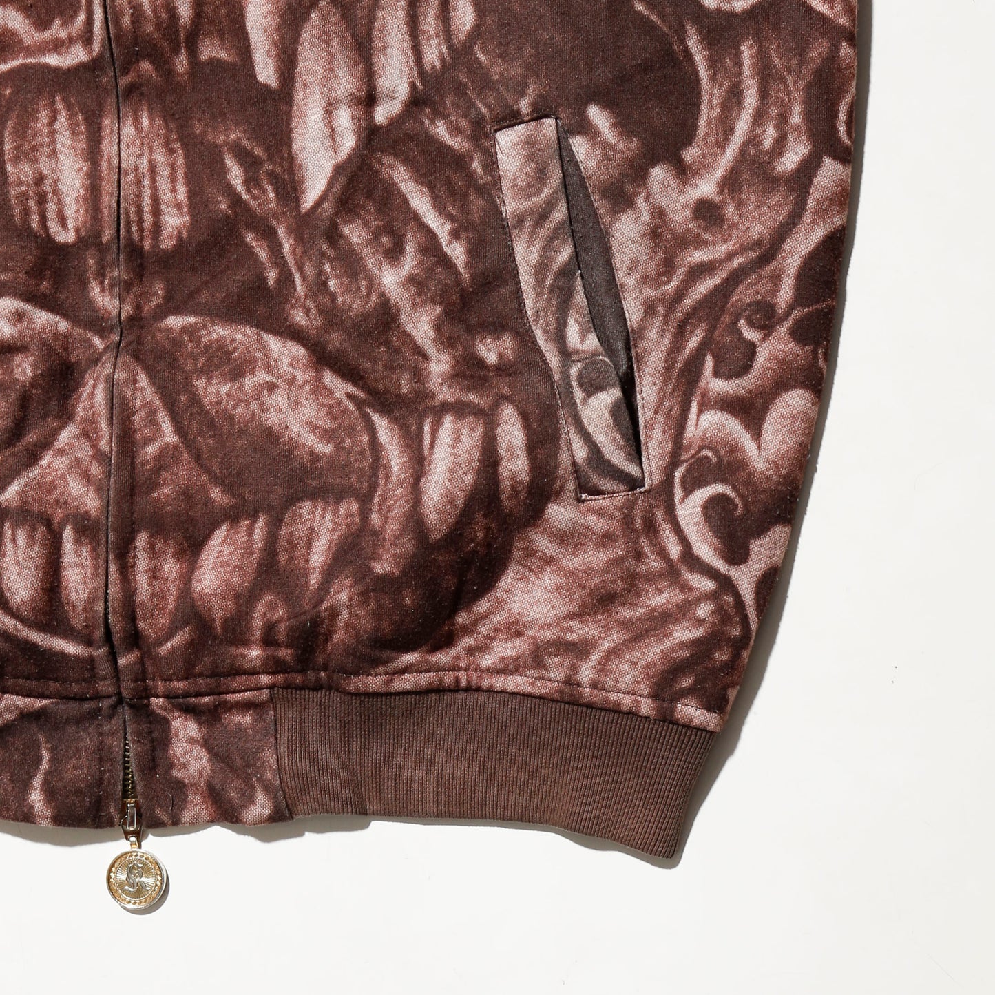 vintage demon all over print hoodie