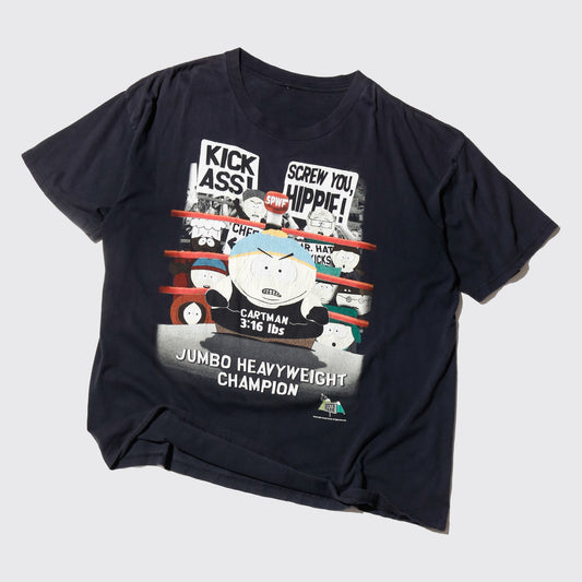 vintage 1998's south park "jumbo heavyweight champion" t-shirt