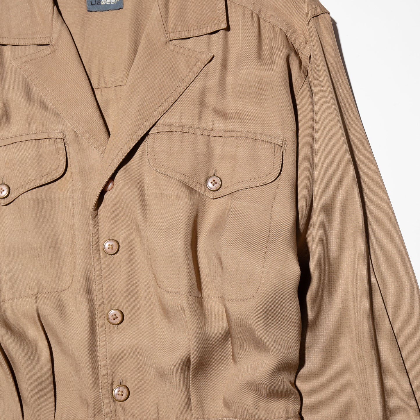 vintage rayon tucked jump suit