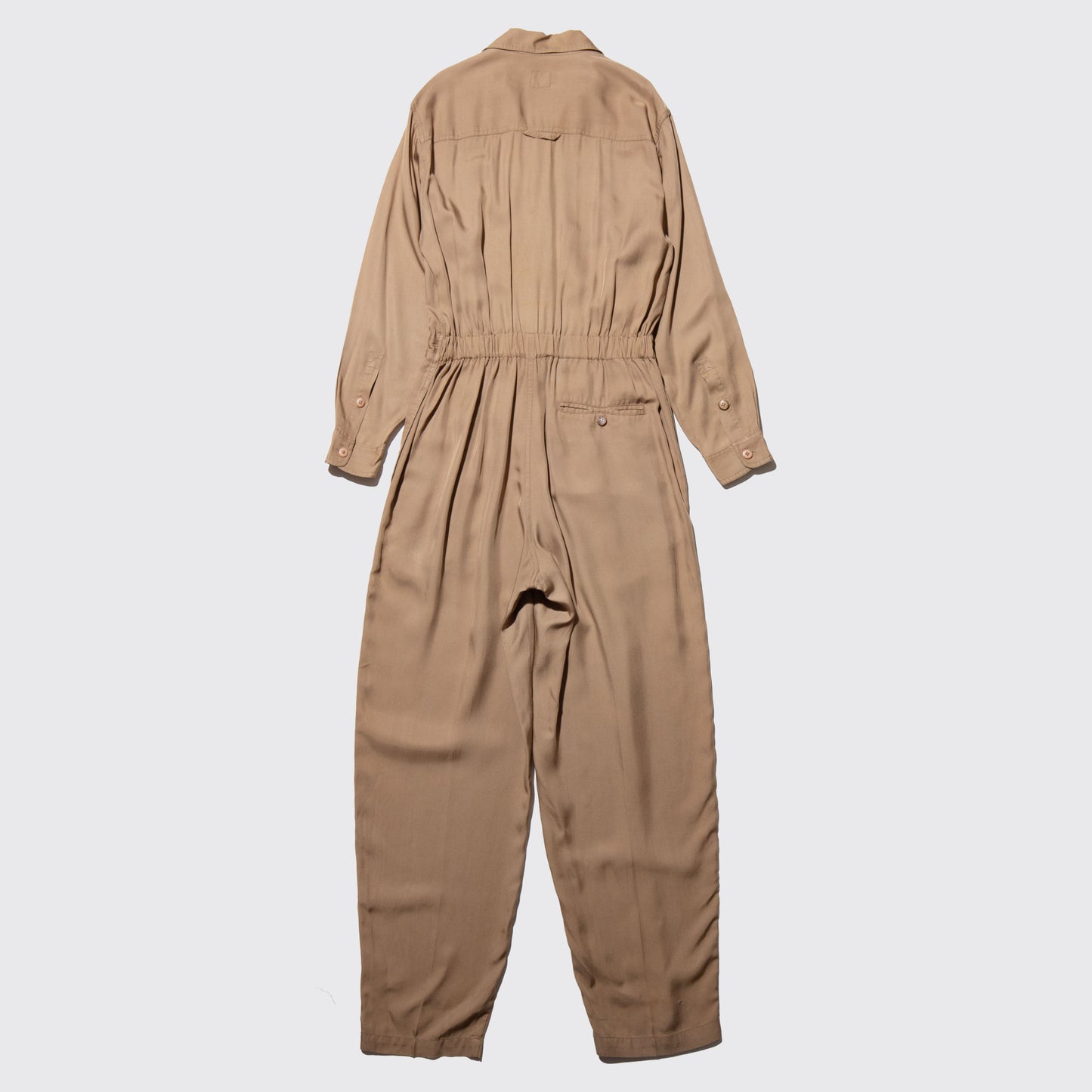 vintage rayon tucked jump suit