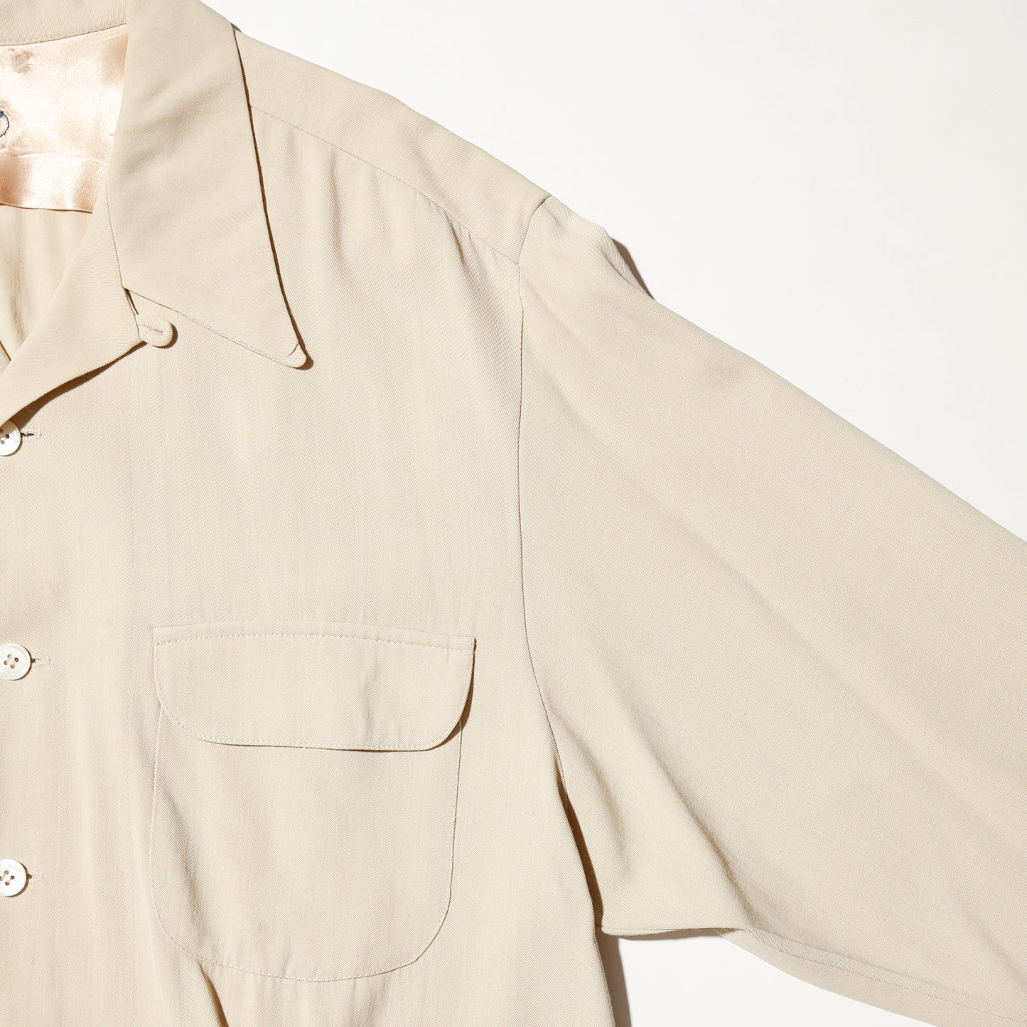vintage peter elliot rayon open collar shirt
