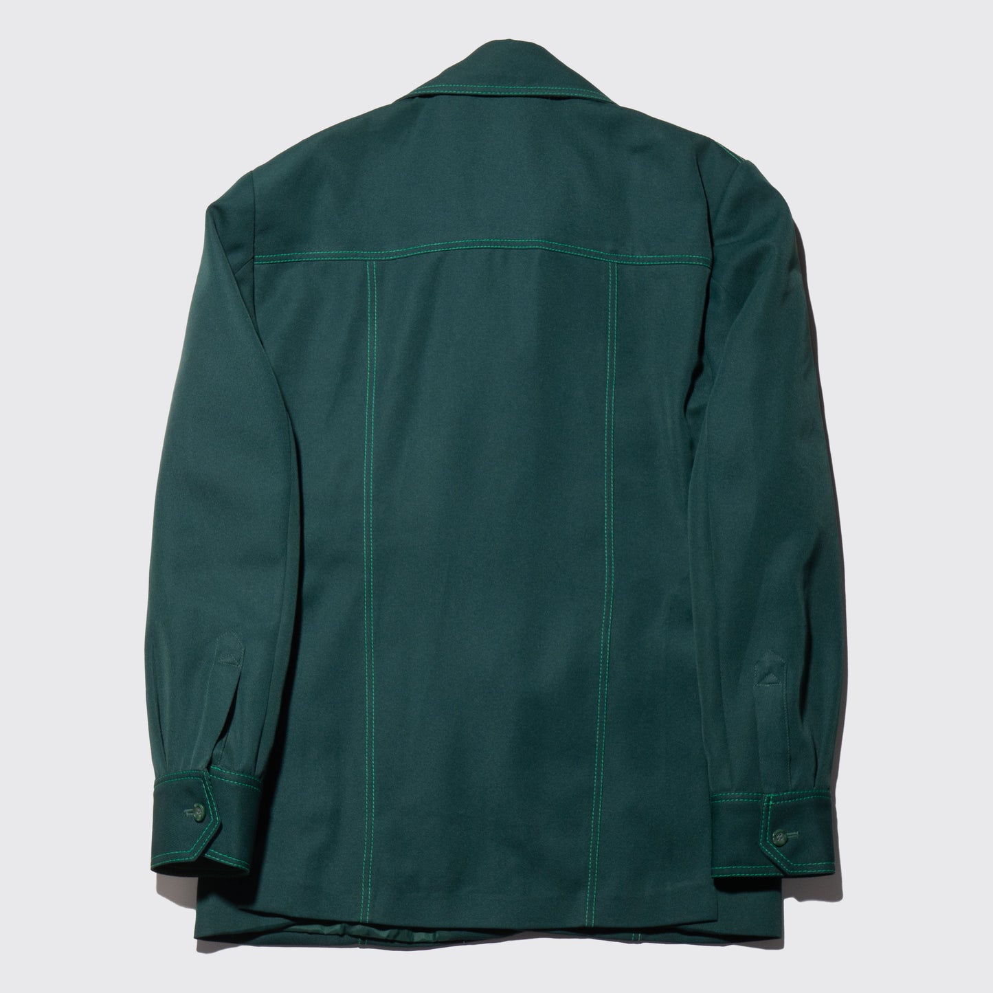 vintage stitched poly jacket