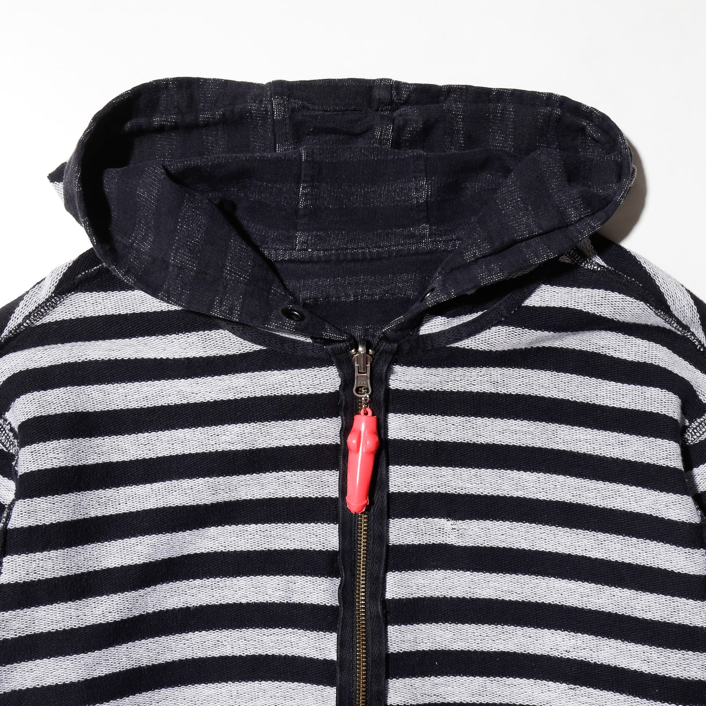 vintage stripe d*ck hoodie , *reversible