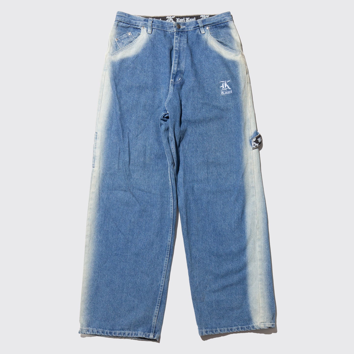 vintage karl kani fade line baggy jeans