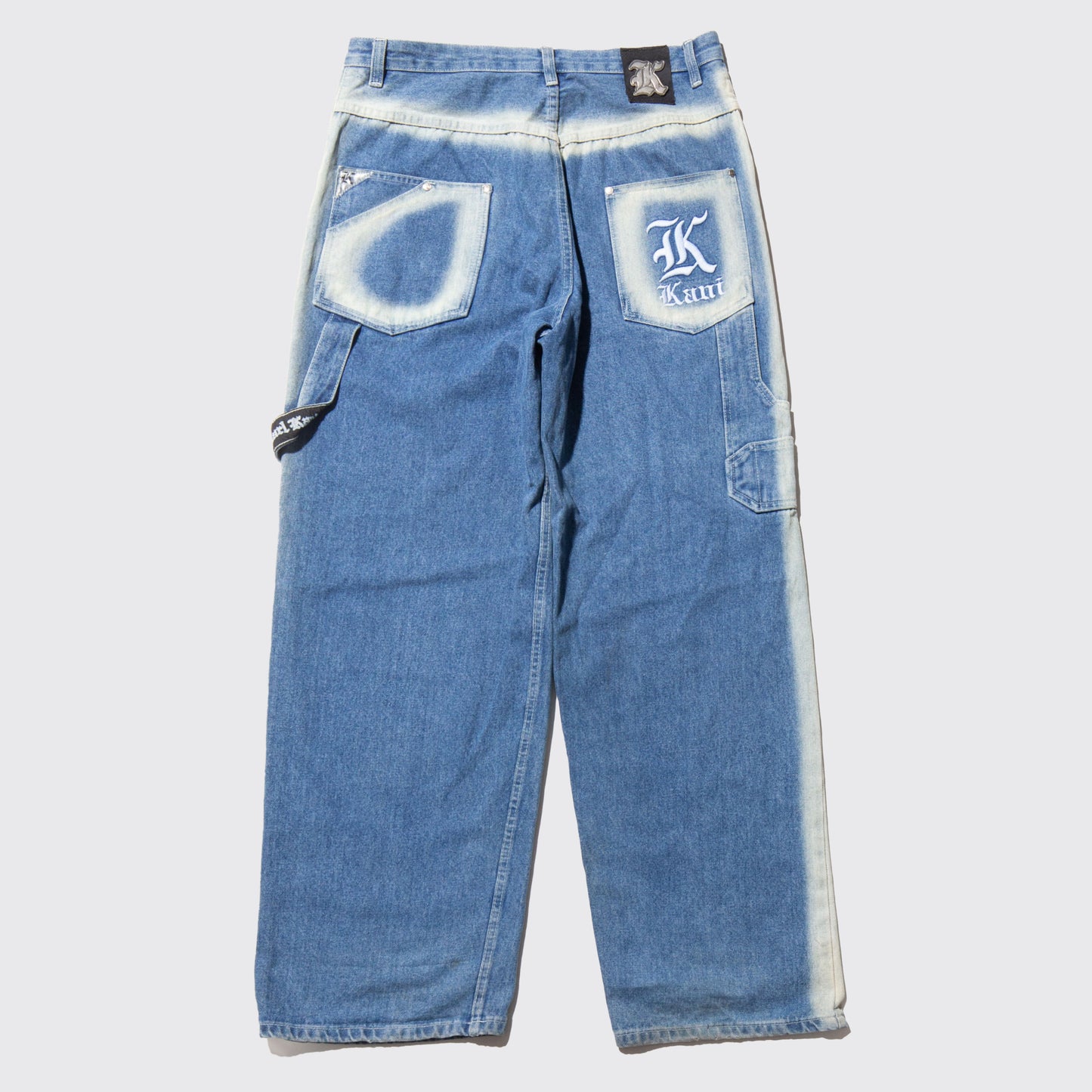 vintage karl kani fade line baggy jeans