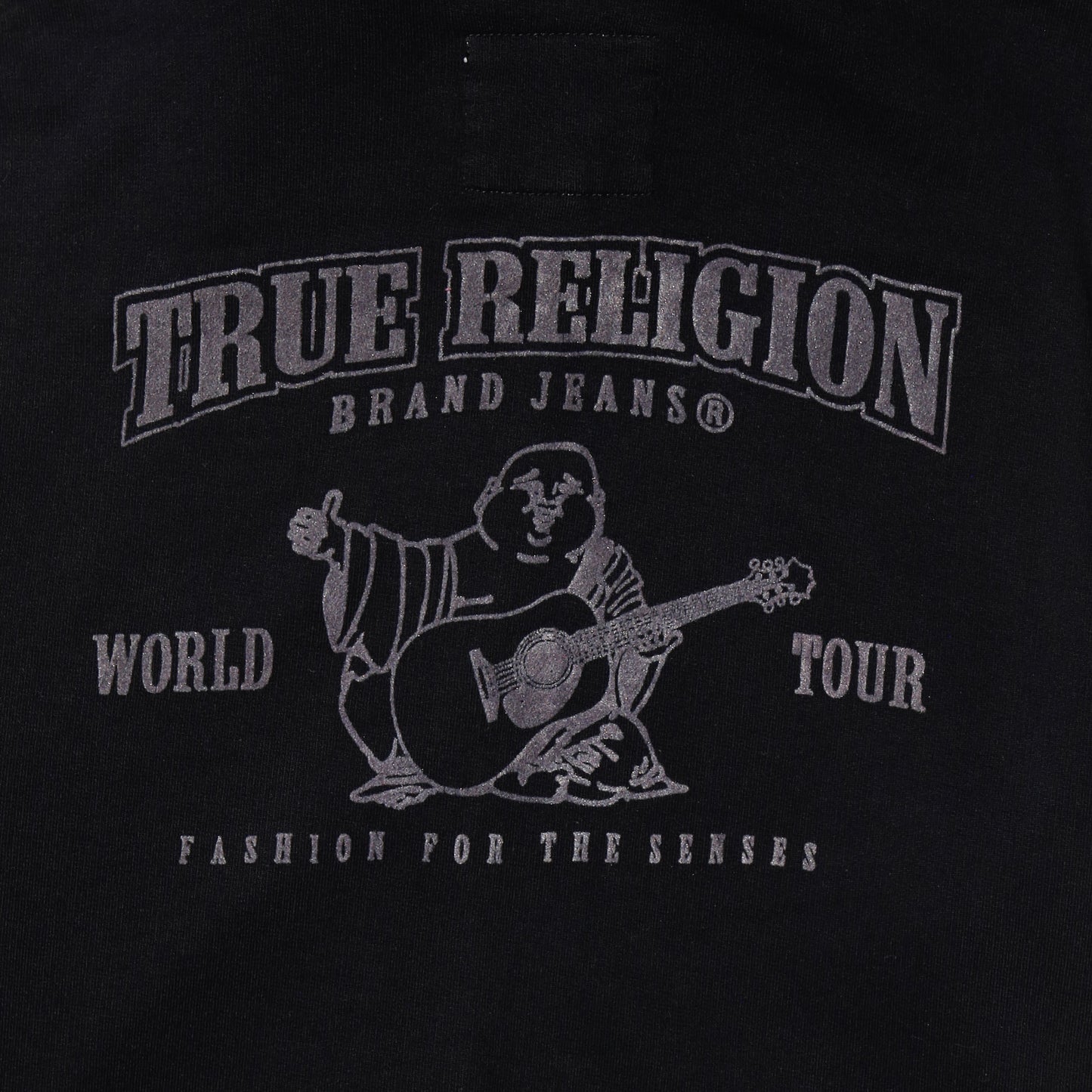 vintage 00's true religion stitched zip hoodie
