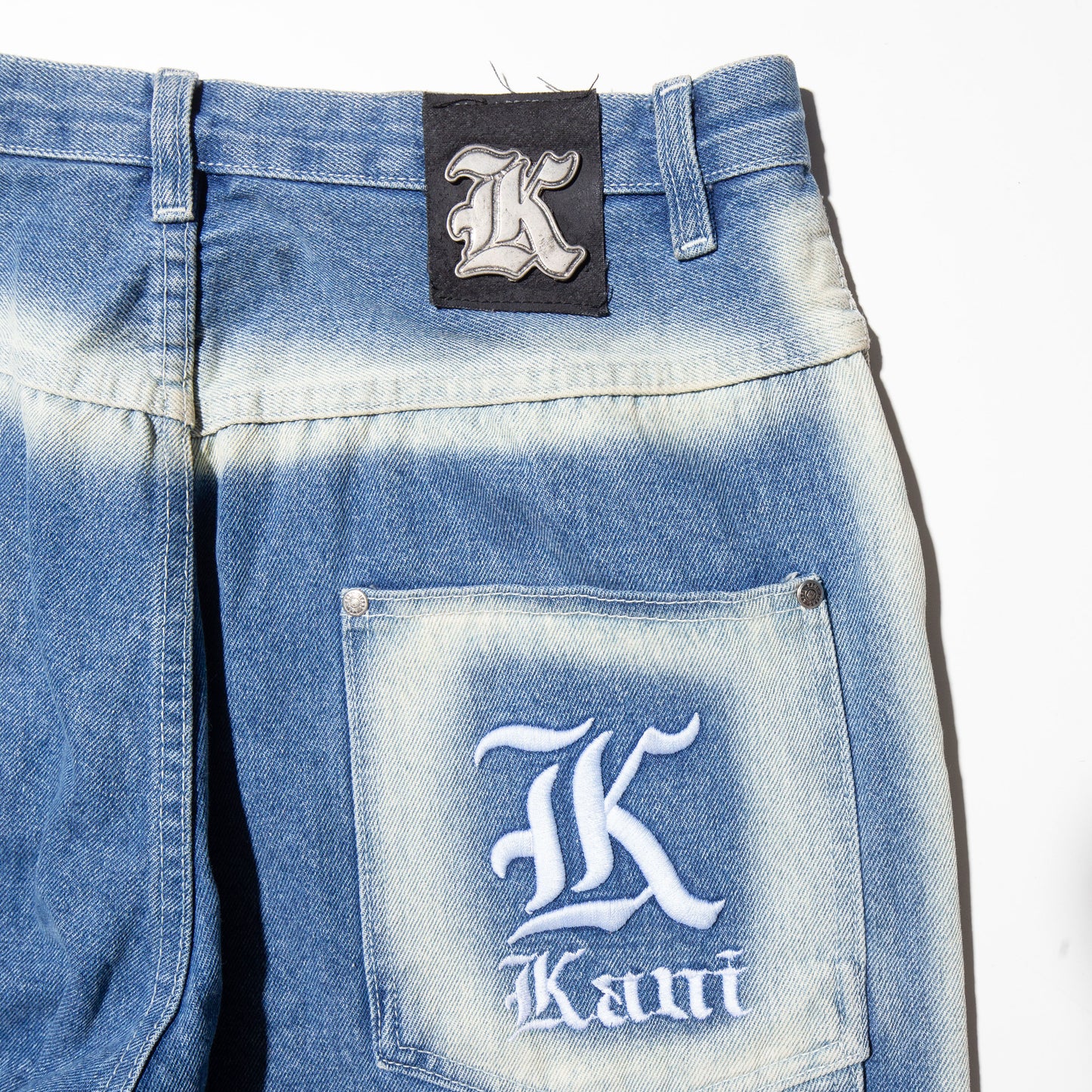 vintage karl kani fade line baggy jeans