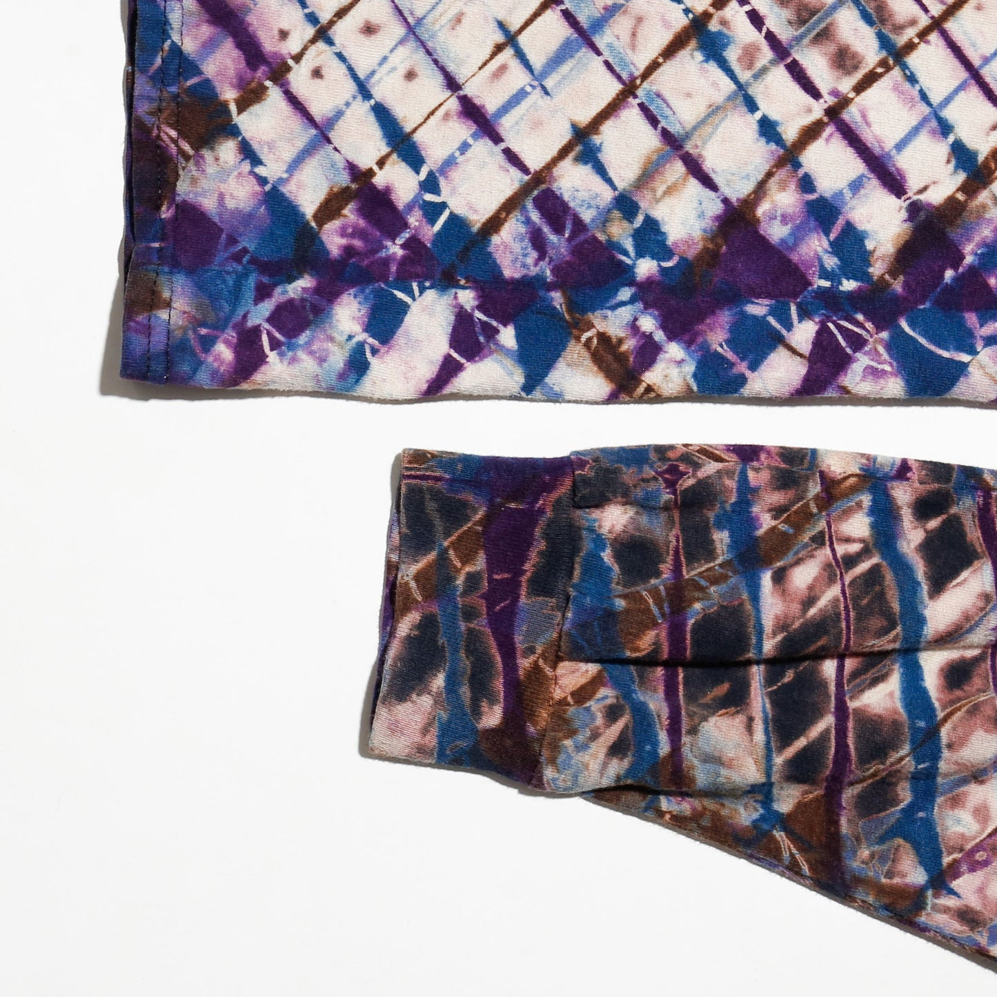 vintage psychedelic grid cut sew
