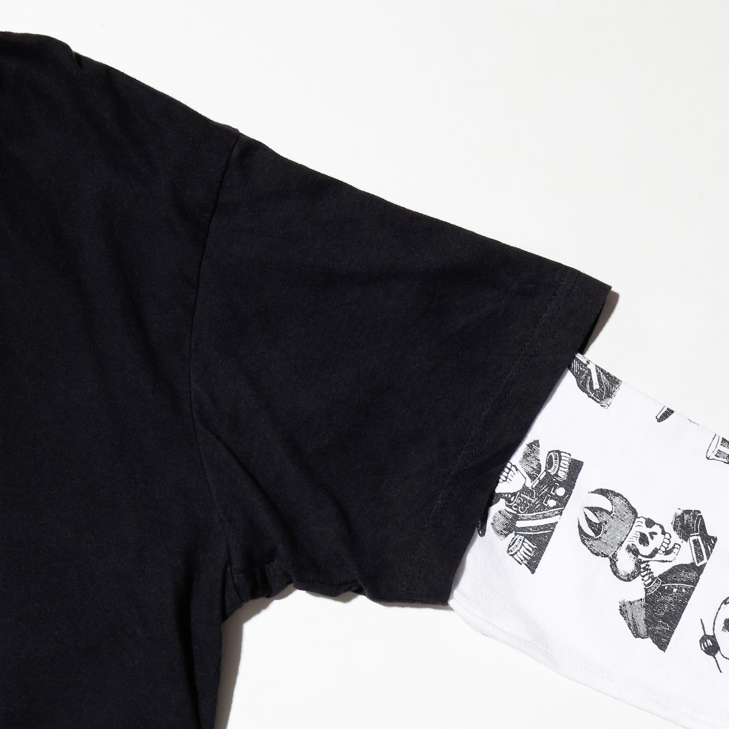 *one-off hybrid hooded cut sew